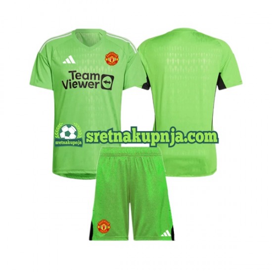 Dječja Domaći Home Golmanski Dresova Manchester United 2023-2024 Kratkih Rukava