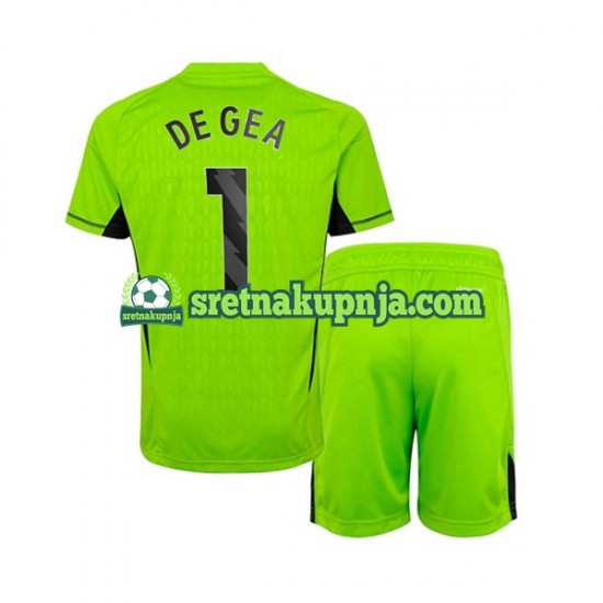 Dječja Domaći Home Golmanski Dresova Manchester United DE GEA 1 2023-2024 Kratkih Rukava