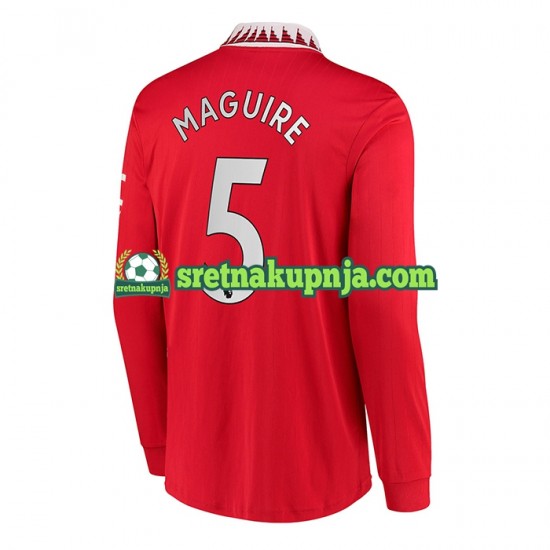 Muškarci Domaći Home Dresova Manchester United Harry Maguire 5 2022-2023 Dugim Rukavima