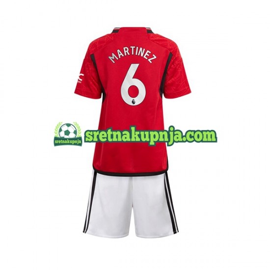 Dječja Domaći Home Dresova Manchester United Lisandro Martinez 6 2023-2024 Kratkih Rukava