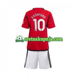 Dječja Domaći Home Dresova Manchester United Marcus Rashford 10 2023-2024 Kratkih Rukava