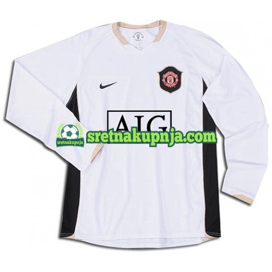 Muškarci Gostujući Away Dresova Manchester United Retro 2006-2007 Dugim Rukavima
