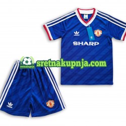 Dječja Gostujući Away Dresova Manchester United Retro 1986 Kratkih Rukava