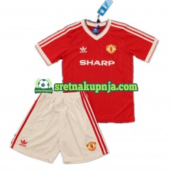 Dječja Domaći Home Dresova Manchester United Retro 1984 Kratkih Rukava