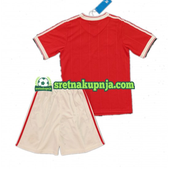 Dječja Domaći Home Dresova Manchester United Retro 1984 Kratkih Rukava