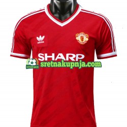 Muškarci Domaći Home Dresova Manchester United Retro 1986 Kratkih Rukava