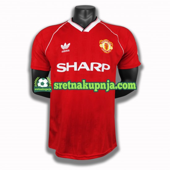 Muškarci Domaći Home Dresova Manchester United Retro 1988 Kratkih Rukava
