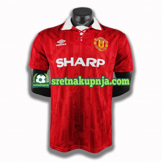Muškarci Domaći Home Dresova Manchester United Retro 1994 Kratkih Rukava