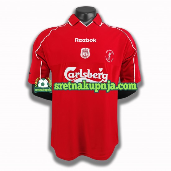 Muškarci Domaći Home Dresova Manchester United Retro 2000-2001 Kratkih Rukava