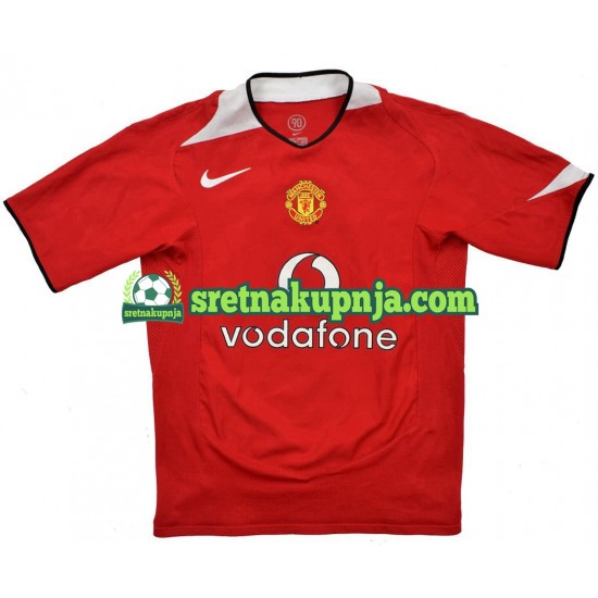 Muškarci Domaći Home Dresova Manchester United Retro 2004-2006 Kratkih Rukava