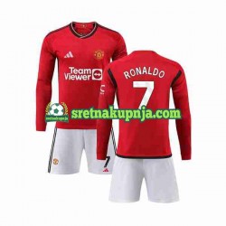 Dječja Domaći Home Dresova Manchester United Ronaldo 7 2023-2024 Dugim Rukavima