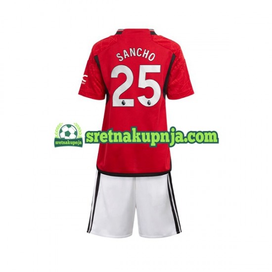 Dječja Domaći Home Dresova Manchester United Sancho 25 2023-2024 Kratkih Rukava