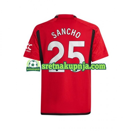 Muškarci Domaći Home Dresova Manchester United Sancho 25 2023-2024 Kratkih Rukava
