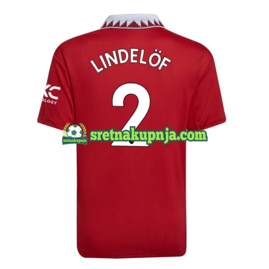 Muškarci Domaći Home Dresova Manchester United Victor Lindelof 2 2022-2023 Kratkih Rukava