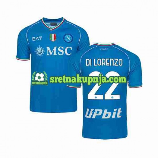 Muškarci Domaći Home Dresova Napoli DI LORENZO 22 2023-2024 Kratkih Rukava