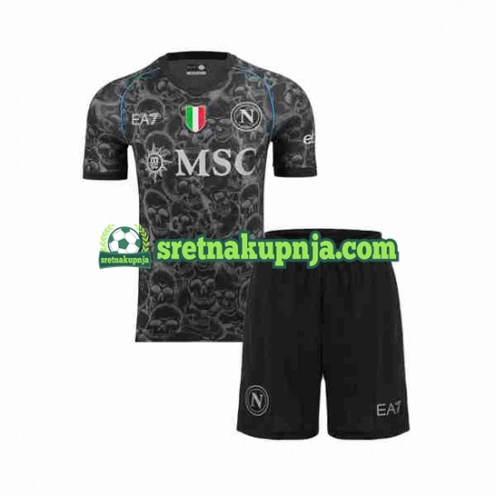 Dječja Domaći Home Dresova Napoli Halloween 2023-2024 Kratkih Rukava
