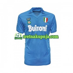 Muškarci Domaći Home Dresova Napoli Retro 1987 1988 Kratkih Rukava Muškarci Domaći Home Dresova Napoli Retro 1987 1988 Kratkih Rukava