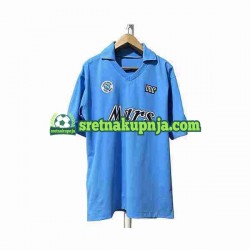 Muškarci Domaći Home Dresova Napoli Retro 1989 1990 Kratkih Rukava Muškarci Domaći Home Dresova Napoli Retro 1989 1990 Kratkih Rukava