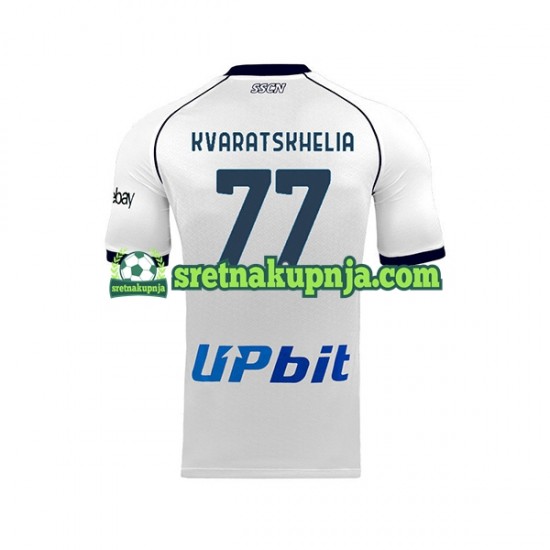 Muškarci Gostujući Away Dresova Napoli Khvicha Kvaratskhelia 77 2023-2024 Kratkih Rukava