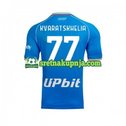 Muškarci Domaći Home Dresova Napoli Khvicha Kvaratskhelia 77 2023-2024 Kratkih Rukava