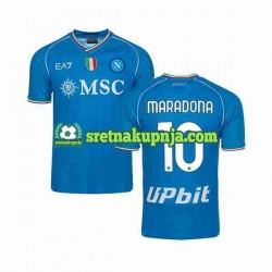 Muškarci Domaći Home Dresova Napoli Maradona 10 2023-2024 Kratkih Rukava Muškarci Domaći Home Dresova Napoli Maradona 10 2023-2024 Kratkih Rukava