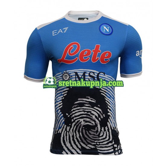 Muškarci Domaći Home Dresova Napoli Special 4 2021-2022 Kratkih Rukava