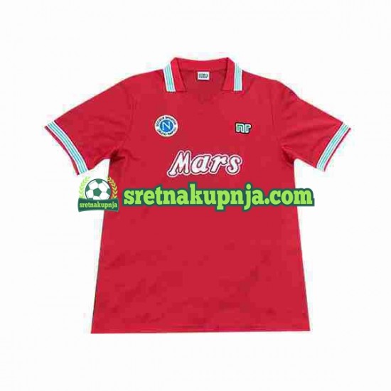 Muškarci Treći Dresova Napoli Retro 1988 1989 Kratkih Rukava