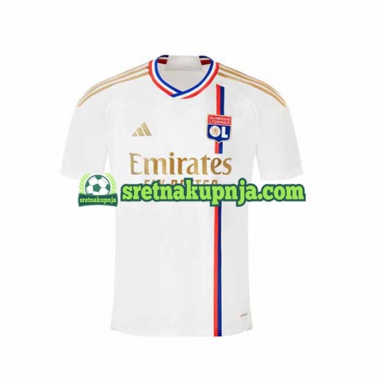 Muškarci Domaći Home Dresova Olympique Lyonnais 2023-2024 Kratkih Rukava