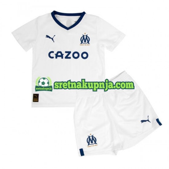 Dječja Domaći Home Dresova Olympique de Marseille 2022-2023 Kratkih Rukava