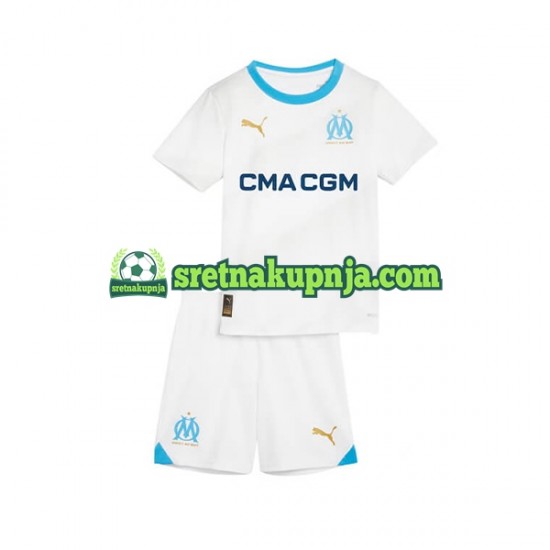 Dječja Domaći Home Dresova Olympique de Marseille 2023-2024 Kratkih Rukava