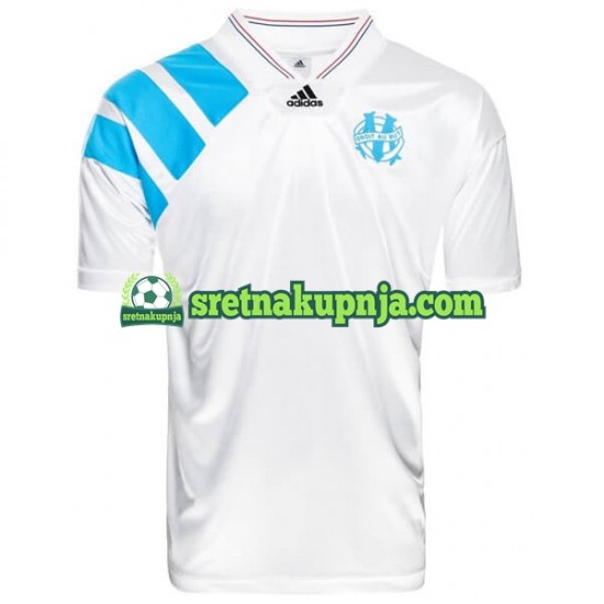 Muškarci Domaći Home Dresova Olympique de Marseille 1993 Kratkih Rukava