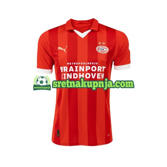 Muškarci Domaći Home Dresova PSV Eindhoven 2023-2024 Kratkih Rukava