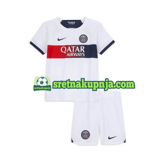 Dječja Gostujući Away Dresova Paris Saint-Germain 2023-2024 Kratkih Rukava