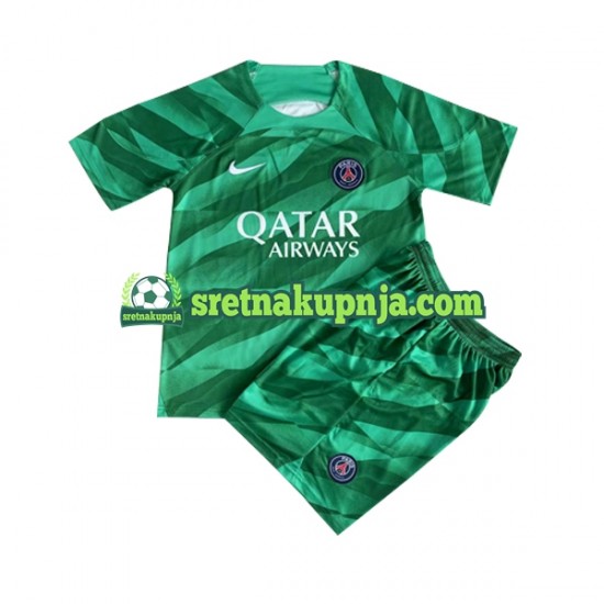 Dječja Domaći Home Golmanski Dresova Paris Saint-Germain 2023-2024 Kratkih Rukava