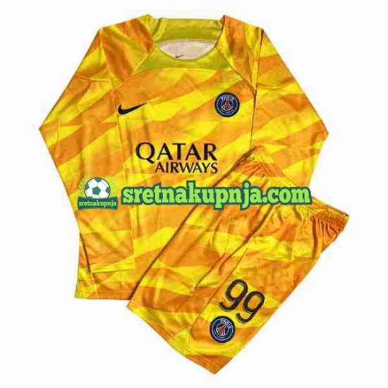 Dječja Gostujući Away Golmanski Dresova Paris Saint-Germain DONNARUMMA 99 2023-2024 Dugim Rukavima