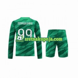 Dječja Domaći Home Golmanski Dresova Paris Saint-Germain Donnarumma 99 2023-2024 Dugim Rukavima