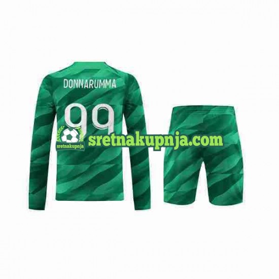 Dječja Domaći Home Golmanski Dresova Paris Saint-Germain Donnarumma 99 2023-2024 Dugim Rukavima