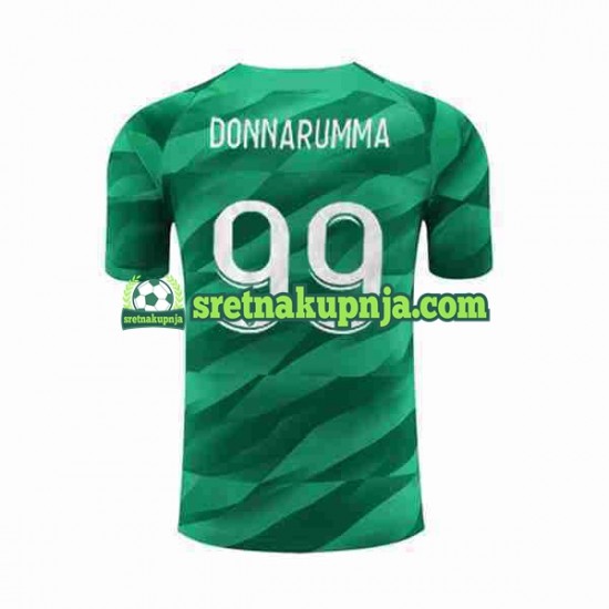 Muškarci Domaći Home Golmanski Dresova Paris Saint-Germain Donnarumma 99 2023-2024 Kratkih Rukava