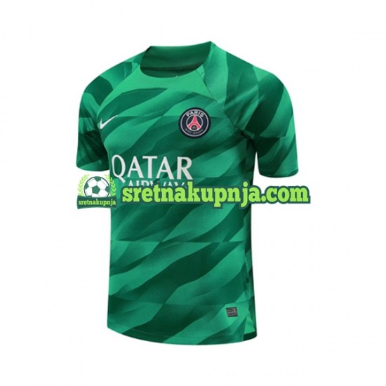Muškarci Domaći Home Golmanski Dresova Paris Saint-Germain 2023-2024 Kratkih Rukava