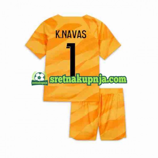 Dječja Gostujući Away Golmanski Dresova Paris Saint-Germain K.NAVAS 1 2023-2024 Kratkih Rukava