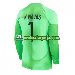 Muškarci Domaći Home Golmanski Dresova Paris Saint-Germain K.Navas 1 2022-2023 Dugim Rukavima