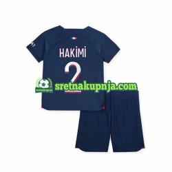 Dječja Domaći Home Dresova Paris Saint-Germain Hakimi 2 2023-2024 Kratkih Rukava