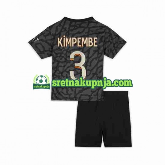 Dječja Treći Dresova Paris Saint-Germain Kimpembe 3 2023-2024 Kratkih Rukava