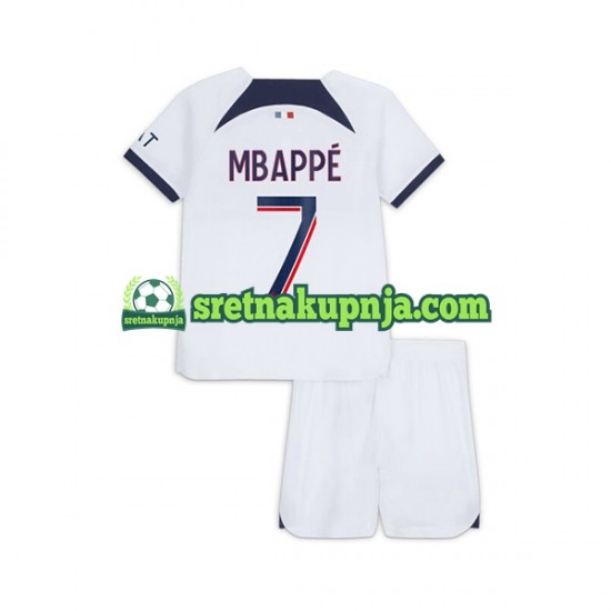 Dječja Gostujući Away Dresova Paris Saint-Germain Kylian Mbappe 7 2023-2024 Kratkih Rukava