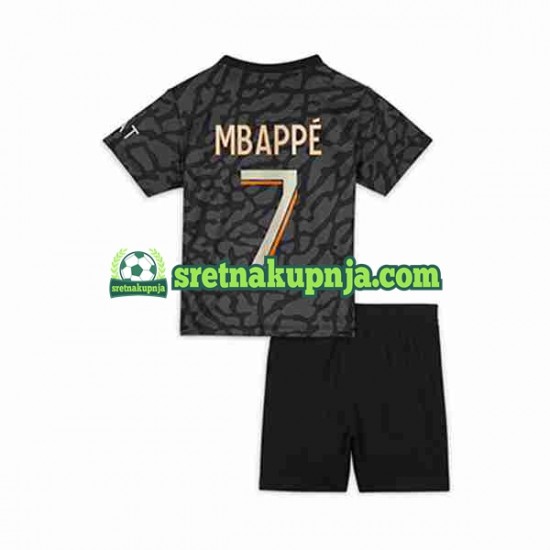 Dječja Treći Dresova Paris Saint-Germain Kylian Mbappe 7 2023-2024 Kratkih Rukava