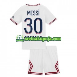 Dječja Četvrti Dresova Paris Saint-Germain Lionel Messi 30 2021-2022 Kratkih Rukava