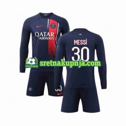 Dječja Domaći Home Dresova Paris Saint-Germain Lionel Messi 30 2023-2024 Dugim Rukavima