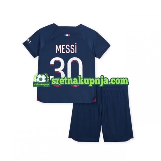 Dječja Domaći Home Dresova Paris Saint-Germain Lionel Messi 30 2023-2024 Kratkih Rukava