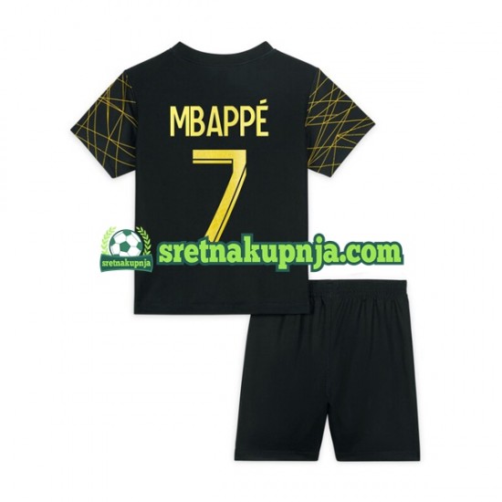 Dječja Četvrti Dresova Paris Saint-Germain Mbappe 7 2022-2023 Kratkih Rukava