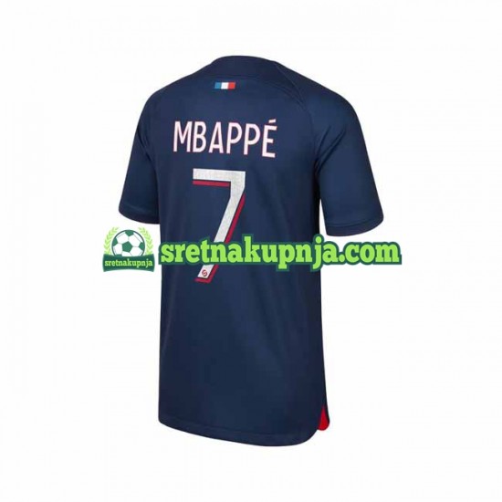 Muškarci Domaći Home Dresova Paris Saint-Germain Mbappe 7 2023-2024 Kratkih Rukava